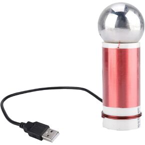 Kadimendium Tesla Coil, Portable Mini Coil Self‑Excitation Coil 5V 1W with Fluorescent Lights for DIY or Physical Experiment
