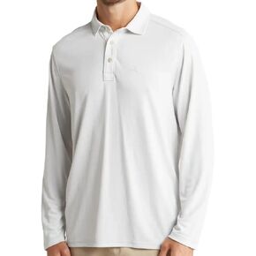 قميص بولو Paradise Cove بأكمام طويلة للرجال من Tommy Bahama (رمادي زنك، طول 3X كبير، 3XT) in Kuwait