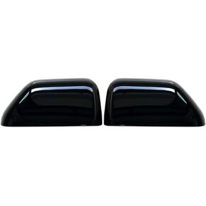 Car Exterior Side Door Rearview Mirror Cover Cap for Ford F250 Super Duty 2017-2022, F350 F450 Black