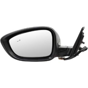 Left Driver Side Mirror Assembly Compatible with 2018-2022 Accord LX and Sport Power View Mirror with Heated & (BSM) Blind Spot Detection & Power Glass and Manual Folding HO1320329 (7Pins)