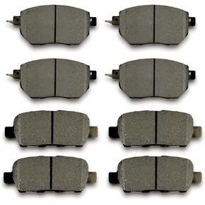Front & Rear Ceramic Brake Pads Set Compatible with Infiniti FX35 FX45,Nissan Altima Maxima Murano,D969 D905