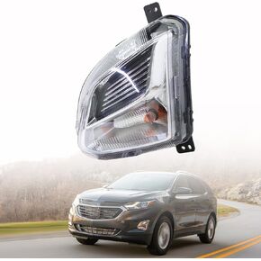 munirater 1Pc Bumper Fog Light withTurn Signal Light Left Driver Side Replacement for 2018-2020 Equinox