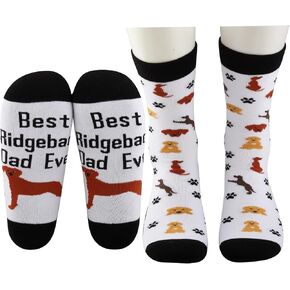 JNIAP Rhodesian Ridgeback Socks Ridgeback Dad Gifts Rhodesian Dog Lover Socks Best Ridgeback Dad Ever Gifts