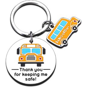 Octamber Bus Driver Appreciation Gifts Back to School First Day of School Gifts for Bus Driver School Bus Driver Gifts Thank My Driver Gifts School Bus Driver Keychain Thank You Gifts for Bus Driver