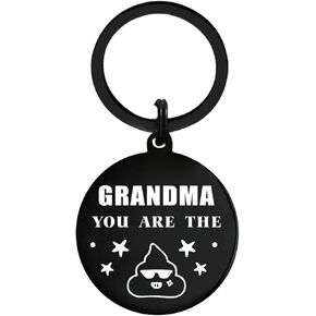 ABNTY Keychain for Grandma, Funny and Inspirational Gift for Grandma from Grandkids, Engraved Pendant with Love & Appreciation, Grandma Birthday, Mother’s Day, or Christmas Gift