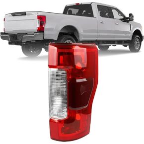 Dasbecan Halogen Right Passenger Side Tail Light Assembly Compatible with 2017 2018 2019 Ford F250 F350 F450 Super Duty Taillight Rear Lamp Replace KC3Z13404C Blind Spot Module Can be Installed