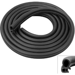 13.5 Foot 1100 Series Cab Door Rubber Weather Stripping Compatible with 1986-2007 Peterbilt 359, 379 Replace# 20-10985-644, R60-6001-650 Car Door Seal