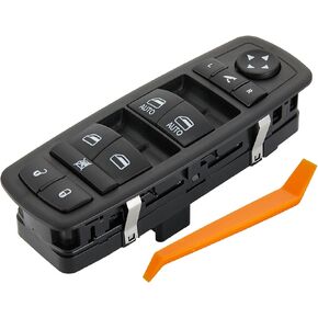 ZAPSOTS Master Power Window Switch.3+9 Pins Metal.Fits for 2012-2015 Chrysler Town Country,12-15 Dodge Grand Caravan,13-15 Ram 1500 2500.Front Left Driver Side Control switches.68110867AB(Blue Light)