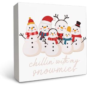 Winter Snowman Wooden Sign, Winter Snowman Christmas Wooden Signs For Home Decor, Winter Snowman Desk Signs, Winter Snowman Table Decor, Winter Snowman Wooden Signs For Home Decor