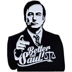 Better Call Saul Goodman Breaking Bad TV Show Title Logo 1.6" Enamel Pin Badge