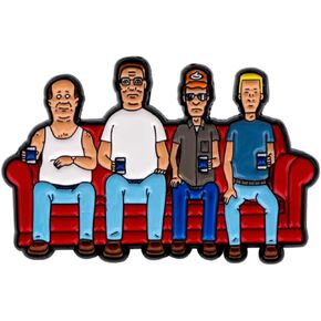 King of the Hill Hank Couch Dale Bill Boomhauer Cartoon Comedy TV Show 1.6" Enamel Pin Badge