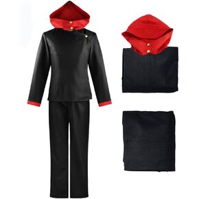 Han shan Ryomen Sukuna Uniform Ryomen Sukuna Cosplay Costume Full Set Suits School Uniform Sportswear with Wig&Keychain