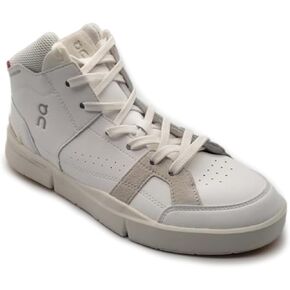 On The Roger Clubhouse Mid Women's Sneakers, Shoes, Mid Cut, White Sand, 9.5 US