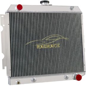 3 Row Aluminum Radiator for 1970-1974 Dodge Challenger Charger Coronet 70-73 Plymouth Barracuda Satellite Belvedere GTX V8 L6