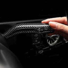 ألياف الكربون سيارة رافعة تحول ممسحة قضيب غطاء الكسوة ملصق لمرسيدس بنز AMG A B CLA EQA EQB GLE GLS GLB GLA Class W177 W247 W118 W167 X167 X247 H247 الملحقات الداخلية