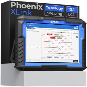 TOPDON Phoenix XLink Scan Tool, ECU Programming, ECU Coding, Topology Mapping, CAN-FD & DoIP Protocols, Full System Diagnostic Scanner, CAN Bus, 41+ Maintenance Services, 2 Year Free Updates