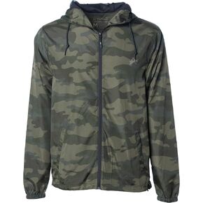 ALTAMAR Mens Lightweight Windbreaker Jacket Hooded Packable - Camo