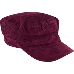 Concept One C & C California Fisherman Hat, Corduroy Cotton Sailor Cap with Button Snap Closure
