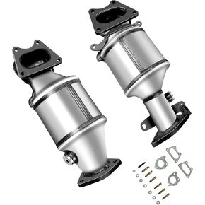 [Left&Right]FortunaFlow Catalytic Converter Compatible with Honda Accord 2008-2017,Accord Crosstour 2010 2011,Pilot 2012-2015,Acura MDX RL RLX TL TSX ZDX[EPA Compliant high flow catalytic converter]