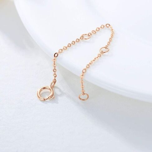 14K Solid Gold Chain Extender for Necklace 2/3/4 Inch, Durable Adjustable Necklace Anklet Bracelet Necklace Chain Extender Gifts for Her in Saudi Arabia