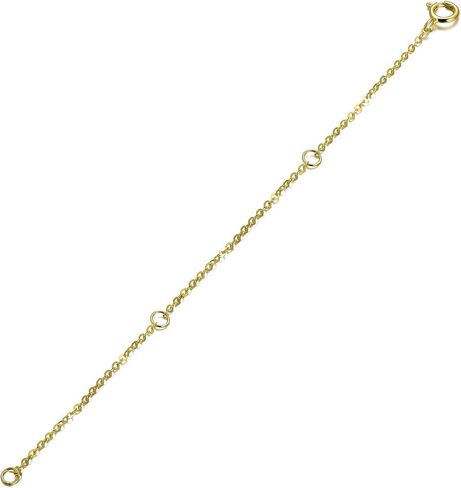 14K Solid Gold Chain Extender for Necklace 2/3/4 Inch, Durable Adjustable Necklace Anklet Bracelet Necklace Chain Extender Gifts for Her in Saudi Arabia