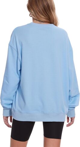 Womens Oversized Sweatshirts Crewneck Pullover Sweaters Casual Long Sleeve Fall Winter Fashion Outfits Clothes in Kuwait