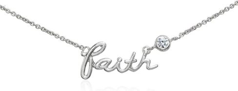 B. BRILLIANT Cubic Zirconia Inspirational Necklace for Women Men, Layered Necklace, Short Minimalist Dainty Choker Chain Necklace Sterling Silver in Kuwait