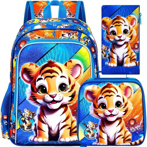 16" Dinosaur Backpack for Boy, 3Pcs Kids School Bookbag for Elementary Preschool Kindergarten, School Backpacks with Lunch Box(Green) in Kuwait