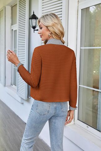 GRACE KARIN Women's Knit Cardigan Sweaters Long Sleeve Open Front Button Down Trendy Jackets Lightweight Fall Outfits in Saudi Arabia