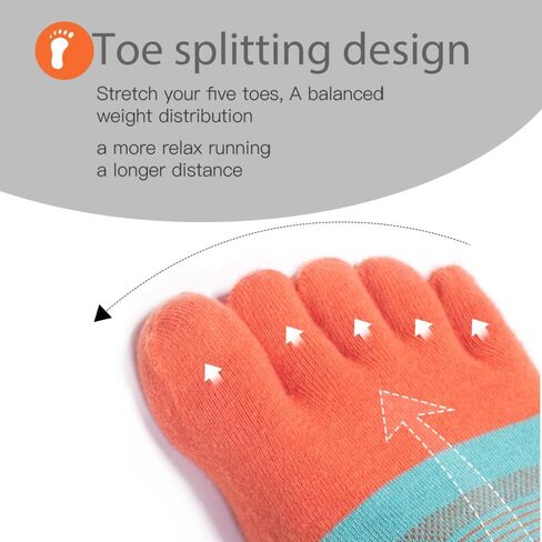 AONIJIE 3 Pairs Toe Socks for Men and Women, Breathable Low Cut No Show Socks for Running Cycling in Saudi Arabia