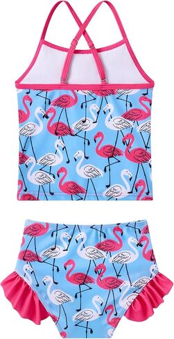 BFUSTYLE Girls Swimsuit 3 Pieces Rash Guard Kids Long Sleeves Bathing Suit 3-8 Years Sun Proction Swimwear Tankini in Kuwait