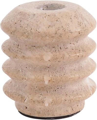 Candle Holder 5'' Inches Travertine Handmade Taper Candles Holder for Room Decor - Candlestick Holders, Candle Stand for Home Decor, Candle Stick Holder for Pillar Candles in Saudi Arabia