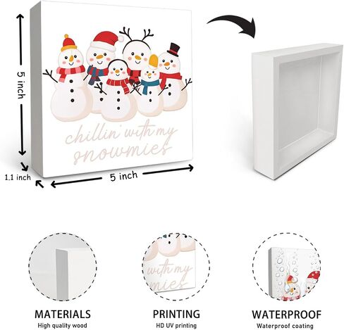 Winter Snowman Wooden Sign, Winter Snowman Christmas Wooden Signs For Home Decor, Winter Snowman Desk Signs, Winter Snowman Table Decor, Winter Snowman Wooden Signs For Home Decor in Kuwait