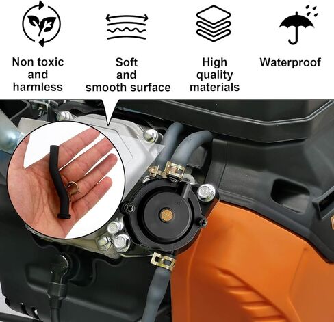 596163 خرطوم تفريغ مضخة الوقود متوافق مع John Deere D125 D130 D140 D160 D170، خط المطاط الفراغي يستبدل 593998 797408 محركات عمودية لجرار العشب in Kuwait