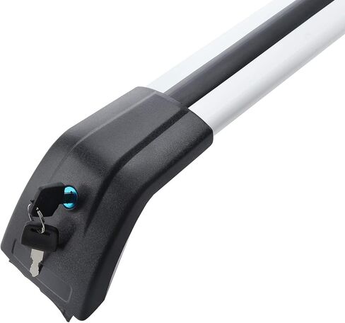 MotorFansClub حامل سقفي قضبان متقاطعة تناسب Hyundai Santa Fe 2019 2020 الأمتعة الأمتعة البضائع سقف علوي السكك الحديدية in Kuwait