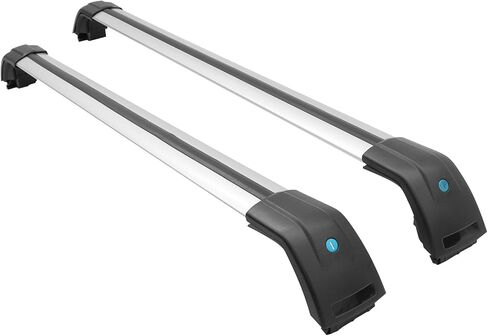 MotorFansClub حامل سقفي قضبان متقاطعة تناسب Hyundai Santa Fe 2019 2020 الأمتعة الأمتعة البضائع سقف علوي السكك الحديدية in Kuwait