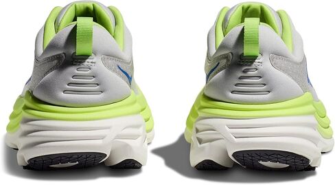 Hoka Men's Bondi 8 Sneaker, Stardust/Lettuce, 9 in Saudi Arabia