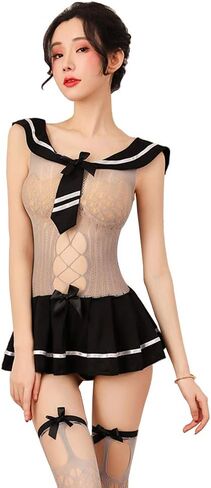 SINMIUANIME Women Lingerie Japanese student dress sexy net dress cosplay lingerie in Saudi Arabia