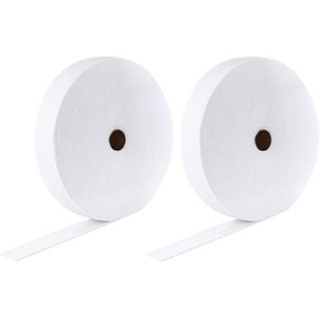 Eunika 4 Rolls Jelly Roll Batting Strip 2 1/4 Inch Total 200 Yards Cotton Blend Batting on a Roll, Flexible Quilt Batting for Jelly Roll Rugs, Batting Strips, Braided Rug,Throw Rugs
