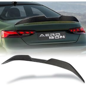 AeroBon Real Carbon Fiber Trunk Spoiler متوافق مع 2017-2023 Audi A5 S5 RS5 Spoiler 4-Door Sportback (نمط MV) in Kuwait