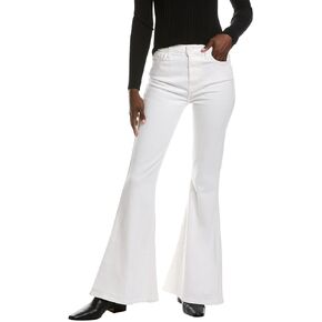 7 For All Mankind womens Megaflare in Clean White