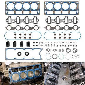 HS 26191 PT-1 Engine Cylinder Head Gasket Set for 2002-2011 Chevy Tahoe Avalanche Suburban Express, for GMC Envoy Savana Sierra Yukon XL, 4.8L 5.3L V8 Engines, Replace# HS26191PT-1