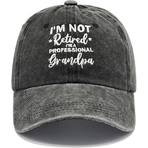 Grandpa Gifts, Grandpa Hat for Men, Christmas Fathers Day Birthday Gifts for Grandpa, Adjustable Embroidered Cap