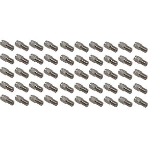 (Pack of 50) Muzzys Double Seal Flow Through Valve Stem Tire Extension Caps Inflate Thru for High Pressure Truck Car RV Semi Tires INFLATE Tires and Check Pressure Without Removing The CAPS! V2B DS-1