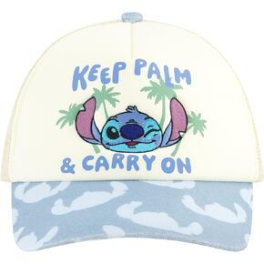 Disney Stitch Dad Hat, Adult Cotton Baseball Cap with Curved Brim