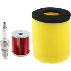 13780-05G10 Air Filter Oil Filter Spark Plug Compatible with Suzuki 1987-2001 Compatible with Ozark 250 2002-2006 Compatible with Quadsport Z250 2004-2009