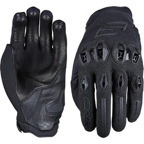 Stunt EVO 2 Motorcycle Gloves for Men - Riding Gloves for Motorcycle, Scooter and More, with AirgoProtech Shells, Black/Red