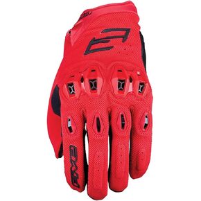 Stunt EVO 2 Motorcycle Gloves for Men - Riding Gloves for Motorcycle, Scooter and More, with AirgoProtech Shells, Black/Red in Saudi Arabia