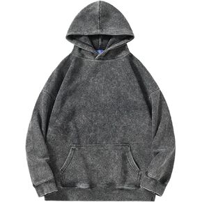 Chaos World Women Oversized Hoodies Acid Wash Pullover Vintage Hoodie Heavyweight Sweatshirt Streetwear in Kuwait