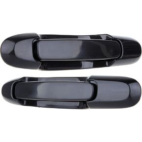LUJUNTEC Exterior Rear Driver Left Passenger Right Door Handle Replacement for 1998-2003 for Toyota for Sienna, Replace OE 6923008020C0 2pcs Black
